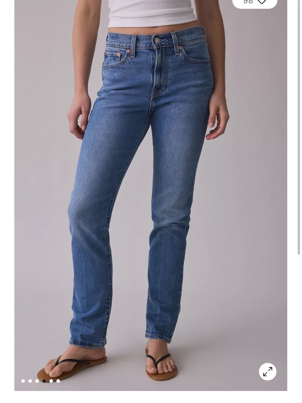 Levis Wedgie High - Rise Slim Fit Jeans